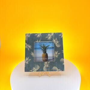 Maple Wood Photo Frame - Pineapple Pattern Mini Frame, made in Hawaii